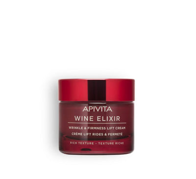 Apivita WINE ELIXIR Αντιρυτιδική Κρέμα για Σύσφιξη & Lifting - Πλούσια Υφή 50ml - Kamara Pharmacy