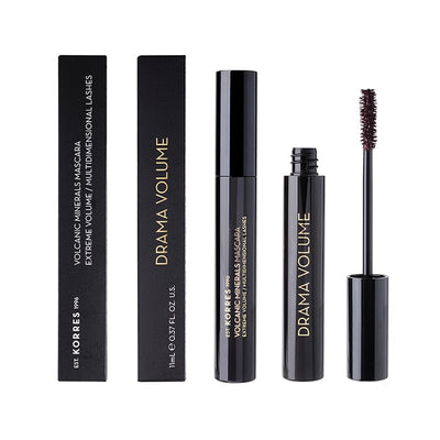 Korres BLACK VOLCANIC MINERALS Drama Volume Mascara 02 Plum Brown - Kamara Pharmacy