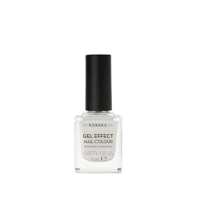 Korres GEL EFFECT NAIL COLOUR 02 Porcelain White - Kamara Pharmacy