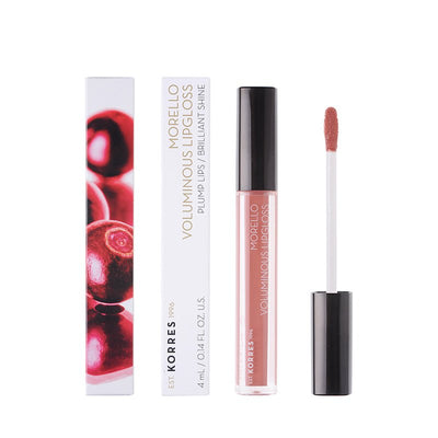 Korres MORELLO Voluminous Lipgloss 04 Honey Nude - Kamara Pharmacy