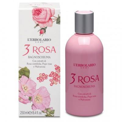 L'erbolario Αφρόλουτρο 3 Rosa 250 ml - Kamara Pharmacy