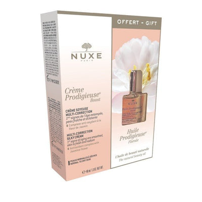 Nuxe Promo Prodigieuse Boost Multi Correction Silky Cream 40ml & Free Huile Prodigieuse Floral 10ml - Kamara Pharmacy